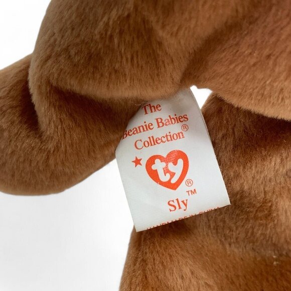 TY Beanie Babies "Sly" The Fox 8" Plush Toy Collectible 1996 NWT - Picture 4 of 6